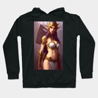 Beautiful Fantasy Elf Warrior Artwork Hoodie